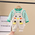 Baby cartoon suspenders two-piece suit